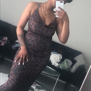 Leopard maxi dress